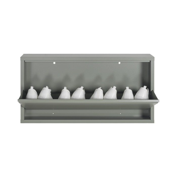 SPINDER DESIGN Billy skoskab, m. 1 lge, rektangulr - grn stl (75x37,5)