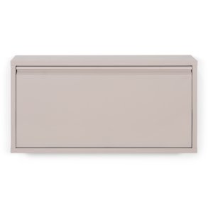 SPINDER DESIGN Billy 1 skoskab, m. 1 lge - rektangulr - taupe stl (75x37,5)