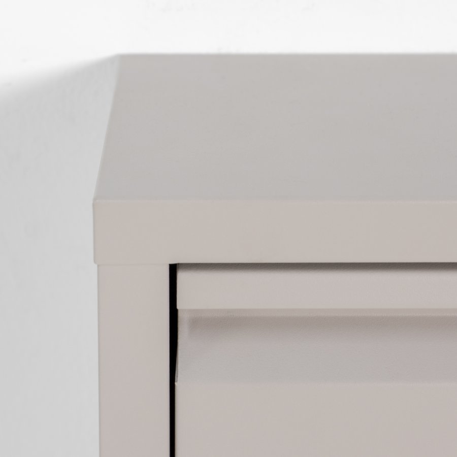 SPINDER DESIGN Billy 1 skoskab, m. 1 lge - rektangulr - taupe stl (75x37,5)