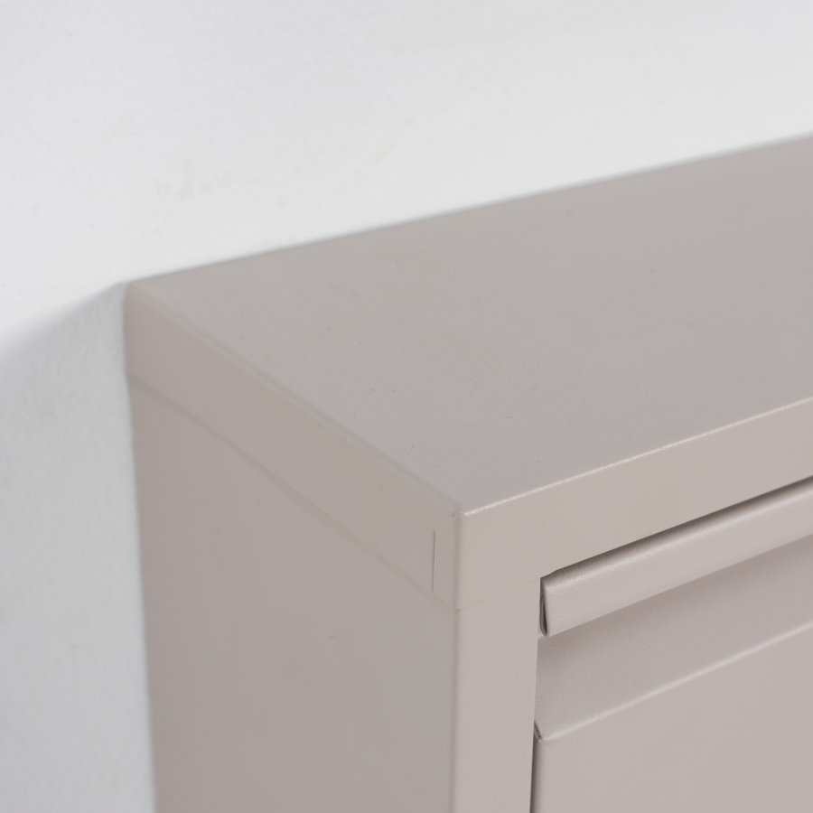 SPINDER DESIGN Billy 1 skoskab, m. 1 lge - rektangulr - taupe stl (75x37,5)