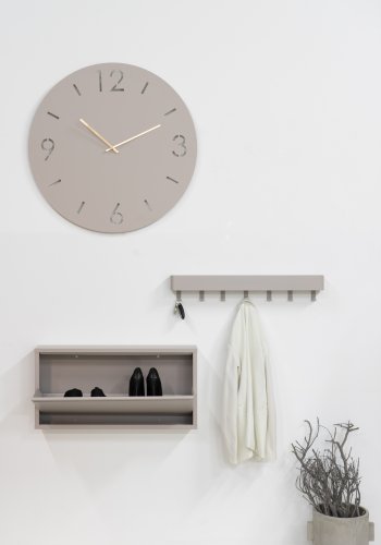 SPINDER DESIGN Billy 1 skoskab, m. 1 lge - rektangulr - taupe stl (75x37,5)