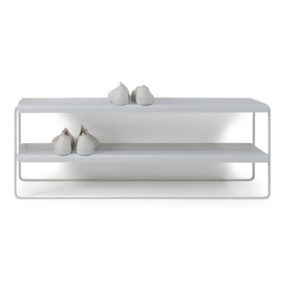 TORNA DESIGN Gabi 100 skoreol, m. 2 hylder - hvid stl (B:103)