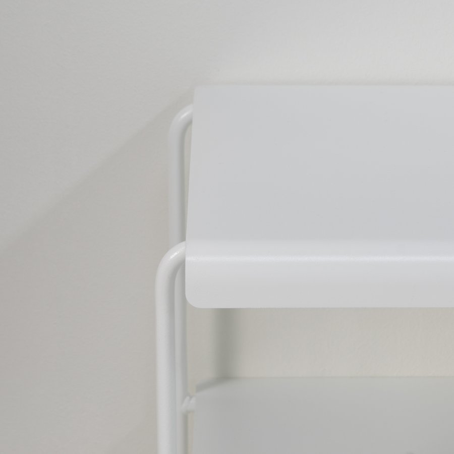 TORNA DESIGN Gabi 100 skoreol, m. 2 hylder - hvid stl (B:103)