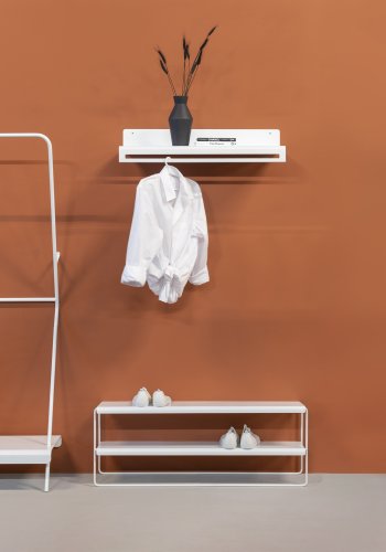 TORNA DESIGN Gabi 100 skoreol, m. 2 hylder - hvid stl (B:103)