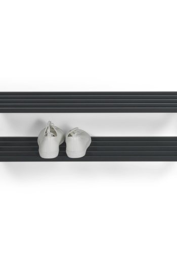 SPINDER DESIGN School skohylde, m. 2 hylder - sort stl