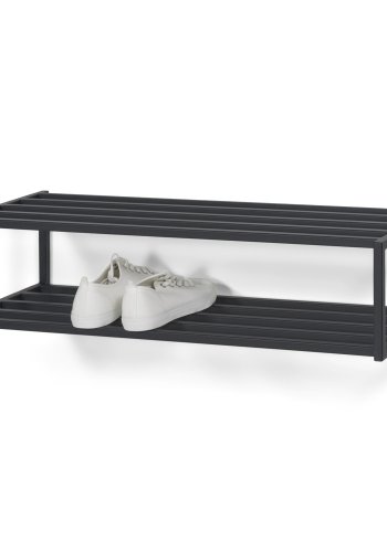 SPINDER DESIGN School skohylde, m. 2 hylder - sort stl