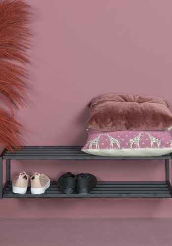 SPINDER DESIGN School skohylde, m. 2 hylder - sort stl