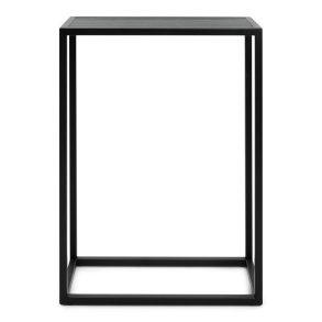 SPINDER DESIGN Daniël sidebord, rektangulr - sort brstet egetr og mat sort stl (66x30)