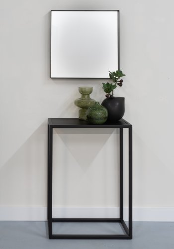 SPINDER DESIGN Daniël sidebord, rektangulr - sort brstet egetr og mat sort stl (66x30)