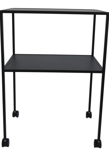 SPINDER DESIGN rektangulr Trolly rullebord, m. hylde - sort stl