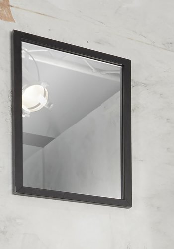 SPINDER DESIGN rektangulr Senza vgspejl - spejlglas og sort stl (55x40)