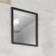 SPINDER DESIGN rektangulr Senza vgspejl - spejlglas og sort stl (55x40)