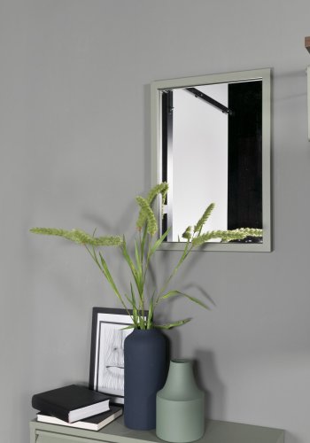 SPINDER DESIGN Senza vgspejl - spejlglas og stvet grnt stl (55x40)