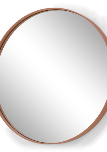 SPINDER DESIGN Donna vgspejl, rund - spejlglas og terracotta stl (60)