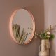 SPINDER DESIGN Donna vgspejl, rund - spejlglas og terracotta stl (60)