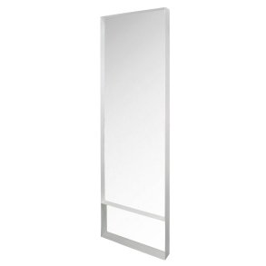 SPINDER DESIGN rektangulr Donna vgspejl - spejlglas og hvid stl (60x190)