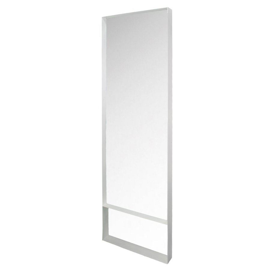 SPINDER DESIGN rektangulr Donna vgspejl - spejlglas og hvid stl (60x190)