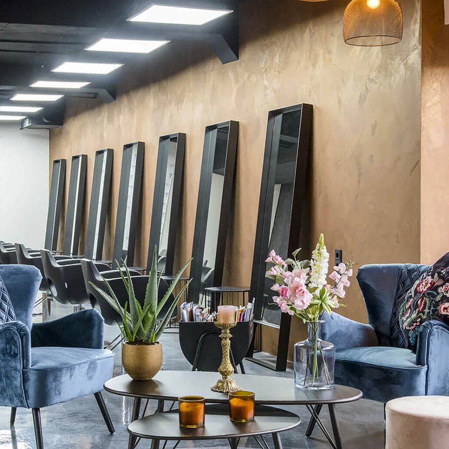 SPINDER DESIGN rektangulr Donna vgspejl - spejlglas og sort stl (60x190)