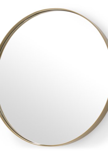 SPINDER DESIGN Donna vgspejl, rund - spejlglas og guld stl (120)