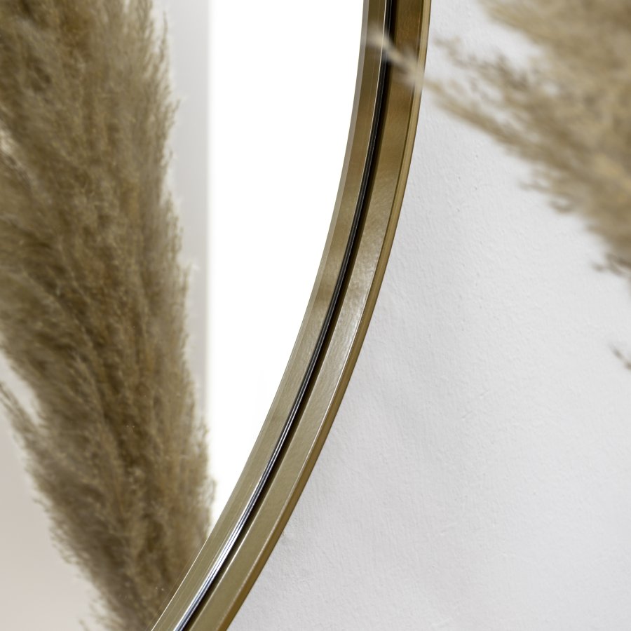 SPINDER DESIGN Donna vgspejl, rund - spejlglas og guld stl (120)