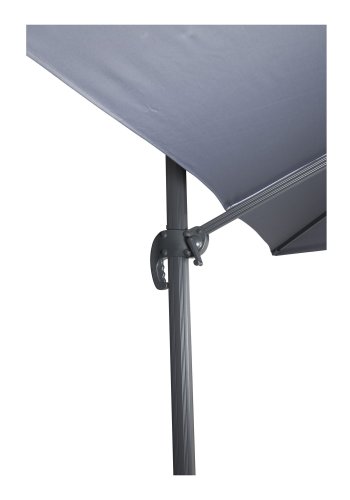 VENTURE DESIGN Leeds parasol med tilt, 3x3m - gr, sort aluminium og stl 