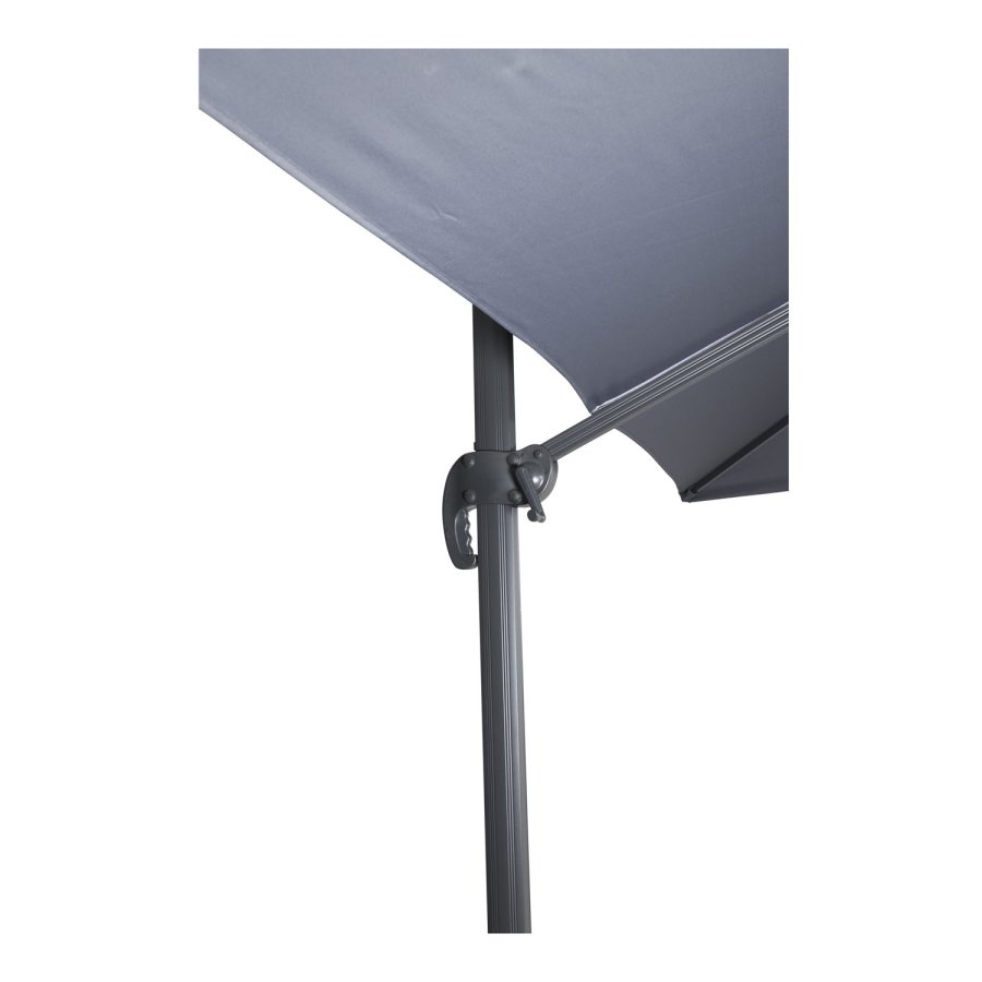 VENTURE DESIGN Leeds parasol med tilt, 3x3m - gr, sort aluminium og stl 
