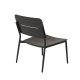 VENTURE DESIGN Lina loungestol, m. hynde - sort polyester og stl
