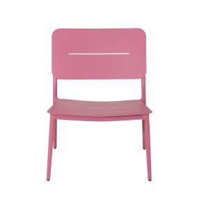 VENTURE DESIGN Lina loungestol, m. hynde - sort polyester og pink stl