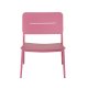 VENTURE DESIGN Lina loungestol, m. hynde - sort polyester og pink stl
