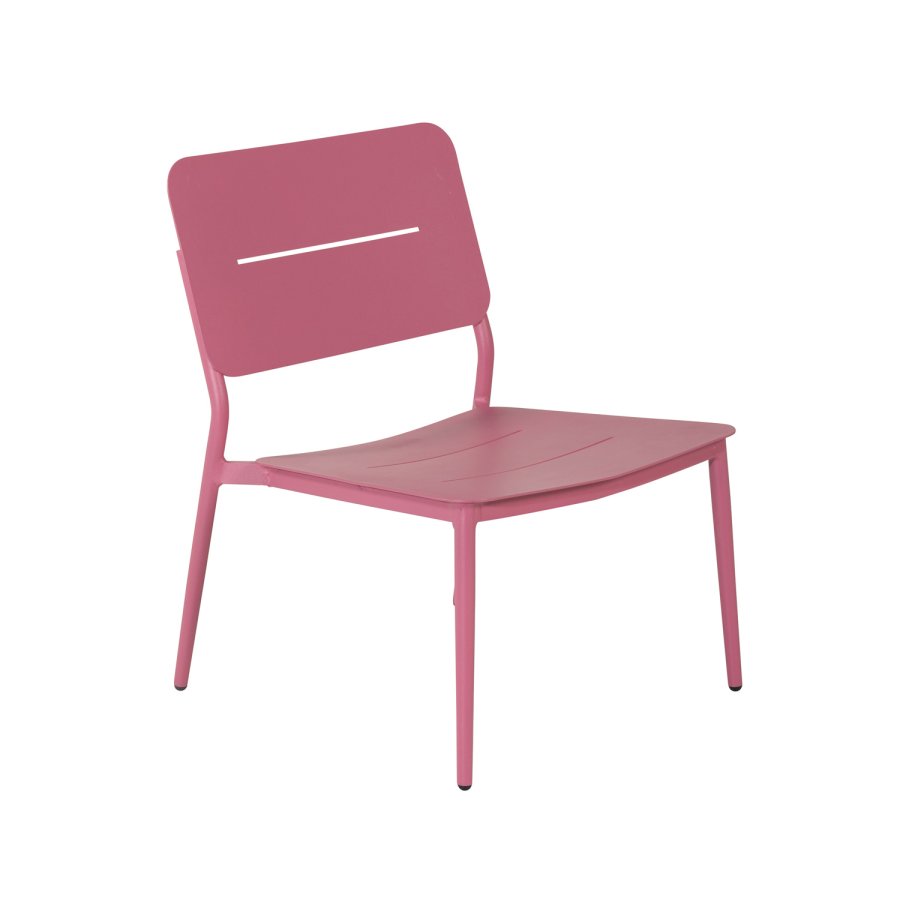 VENTURE DESIGN Lina loungestol, m. hynde - sort polyester og pink stl