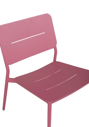 VENTURE DESIGN Lina loungestol, m. hynde - sort polyester og pink stl