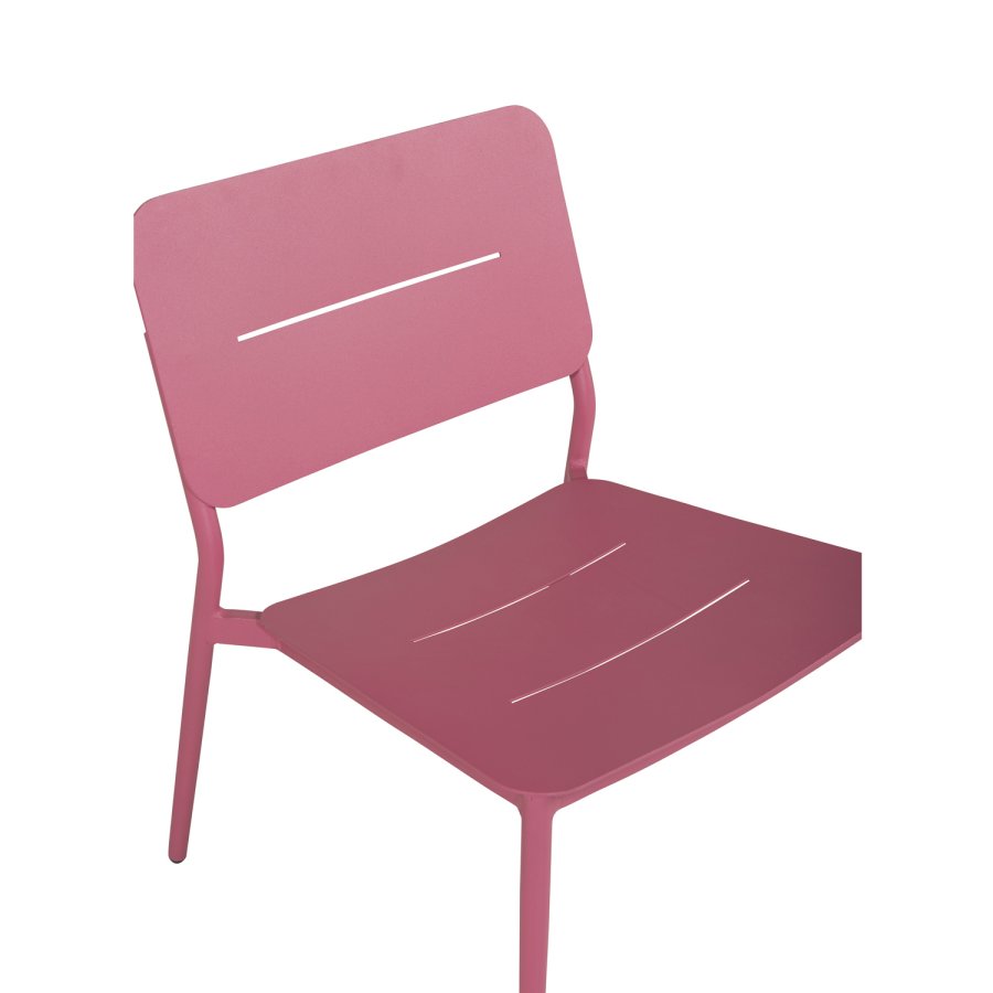 VENTURE DESIGN Lina loungestol, m. hynde - sort polyester og pink stl