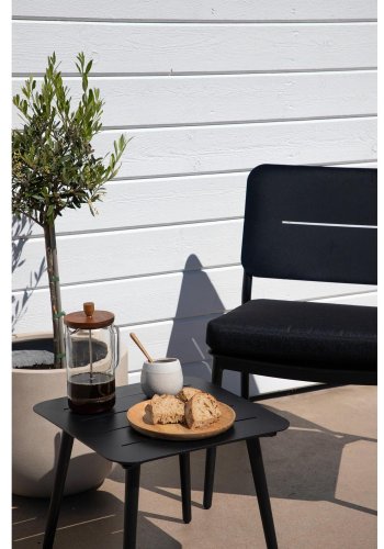 VENTURE DESIGN Lina havebord - sort stl (40x40)