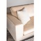 VENTURE DESIGN Bolero 3 pers. sofa - beige velour og sort metal