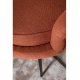 VENTURE DESIGN Calais 3 personers sofa - rust polyester og sort metal