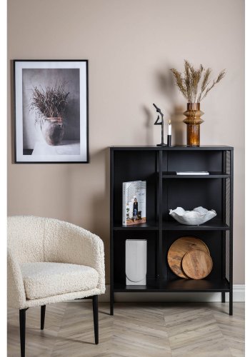 VENTURE DESIGN bogreol - sort stl