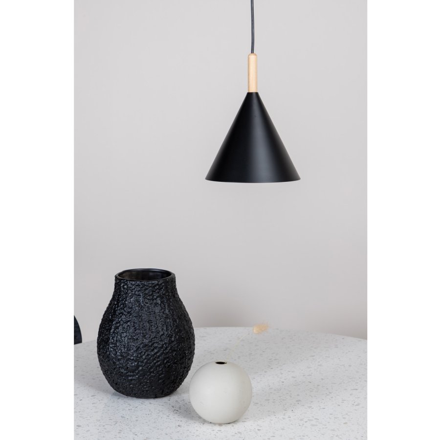 VENTURE DESIGN Enif loftlampe - natur tr og sort jern