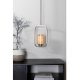 VENTURE DESIGN Aludra loftlampe - glas og slv jern