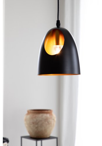 VENTURE DESIGN Elda loftlampe - kobber og sort jern