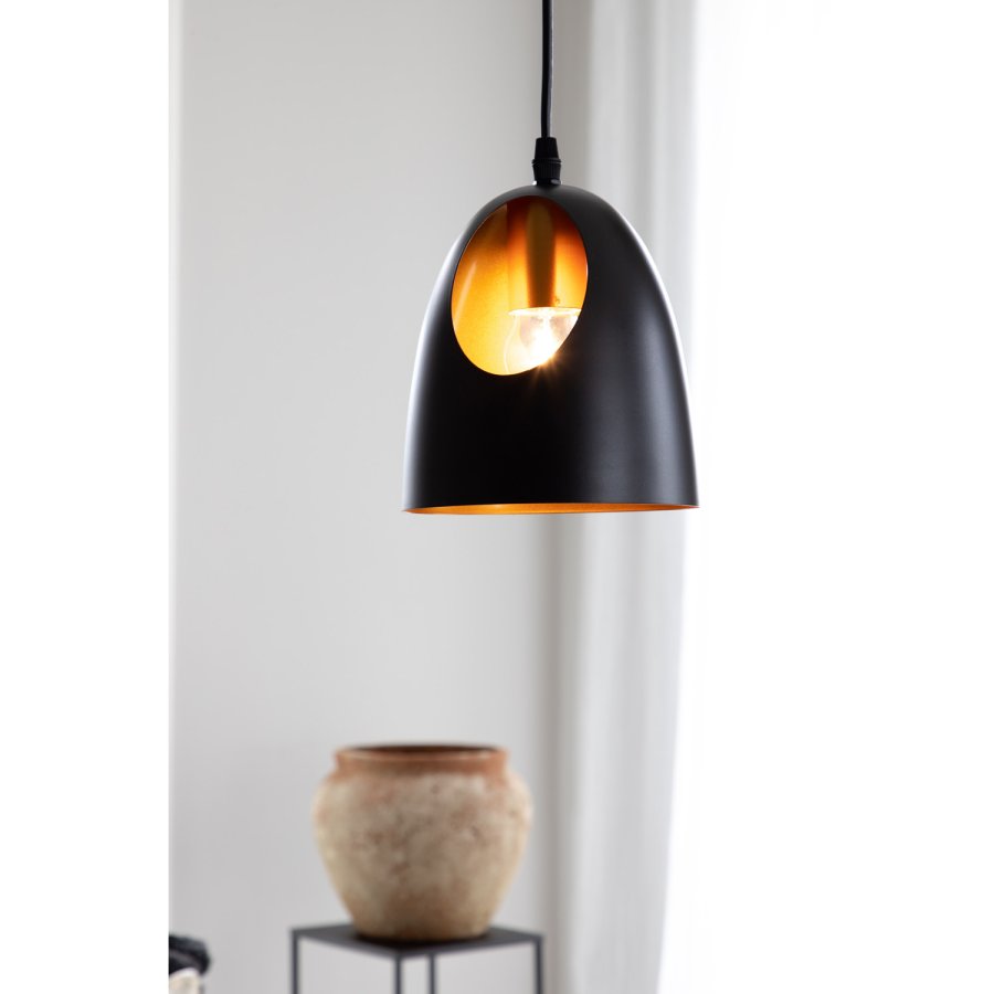 VENTURE DESIGN Elda loftlampe - kobber og sort jern