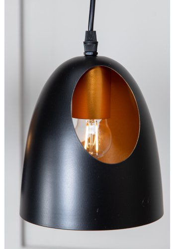 VENTURE DESIGN Elda loftlampe - kobber og sort jern