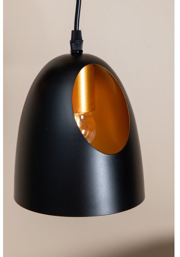 VENTURE DESIGN Elda loftlampe - kobber og sort jern