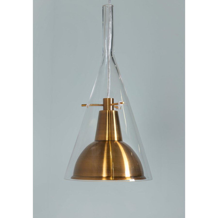 VENTURE DESIGN Sirius pendel - klar glas og guld metal ( 25)