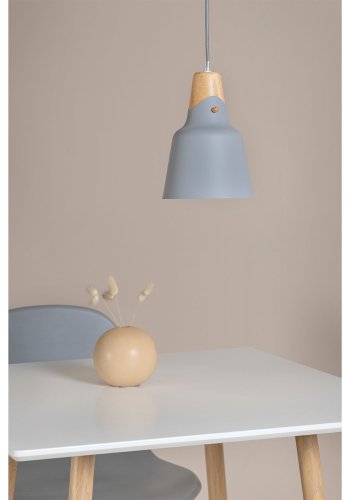 VENTURE DESIGN Rigel pendel - gr metal og natur tr ( 16)