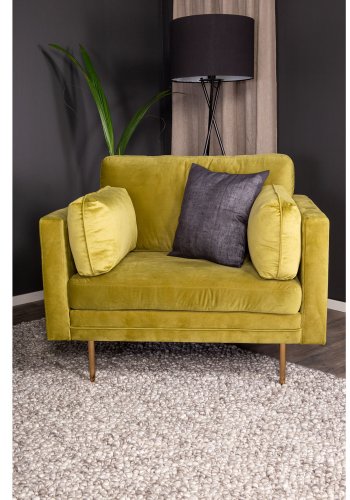 VENTURE DESIGN Boom lnestol, m. armln - grn polyester og metal