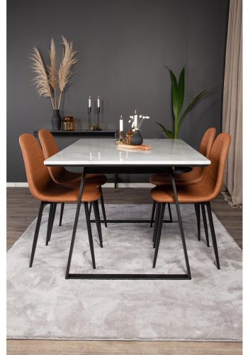 VENTURE DESIGN Undra gulvtppe - slv viskose (170x240) 