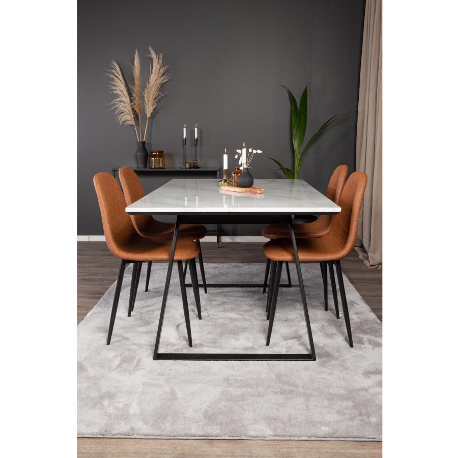 VENTURE DESIGN Undra gulvtppe - slv viskose (170x240) 