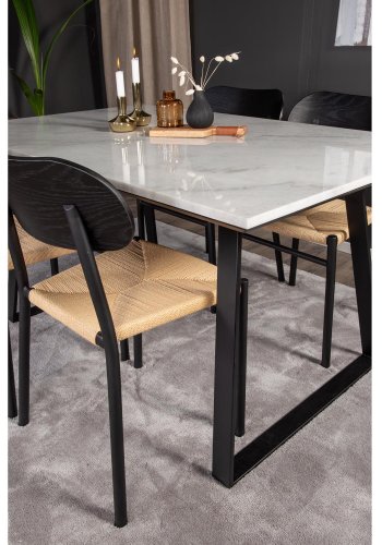 VENTURE DESIGN Undra gulvtppe - slv viskose (170x240) 