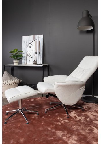 VENTURE DESIGN Indra gulvtppe - rosa viskose og bomuld (200)