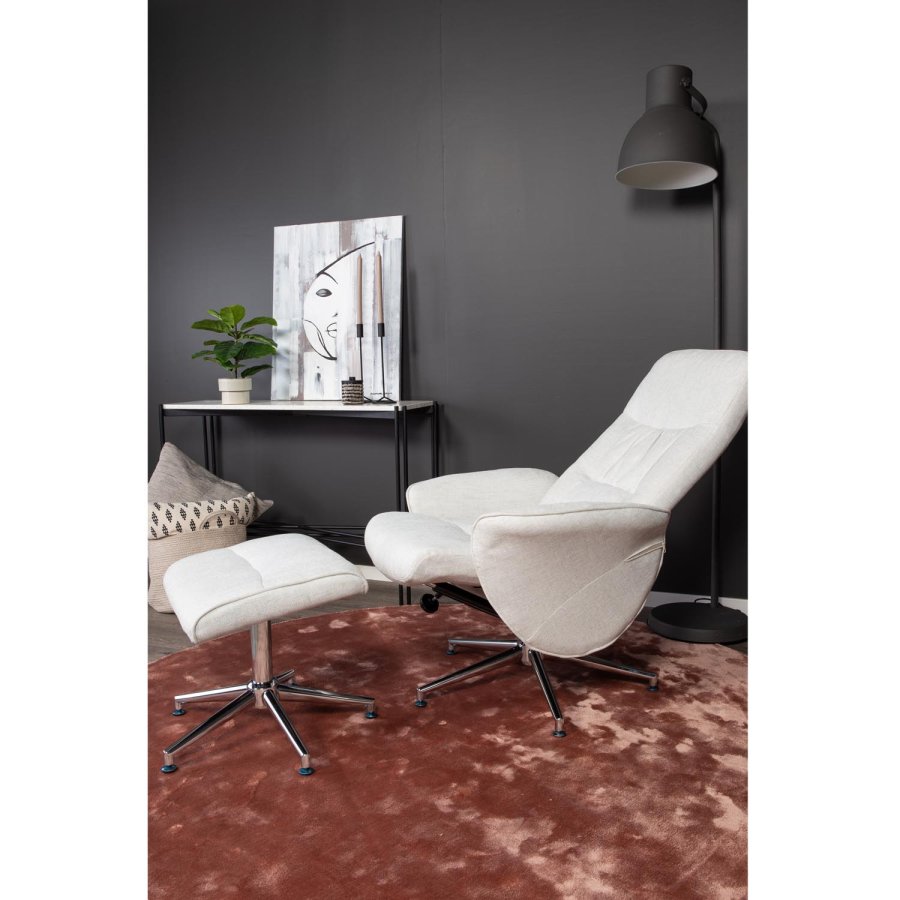 VENTURE DESIGN Indra gulvtppe - rosa viskose og bomuld (200)